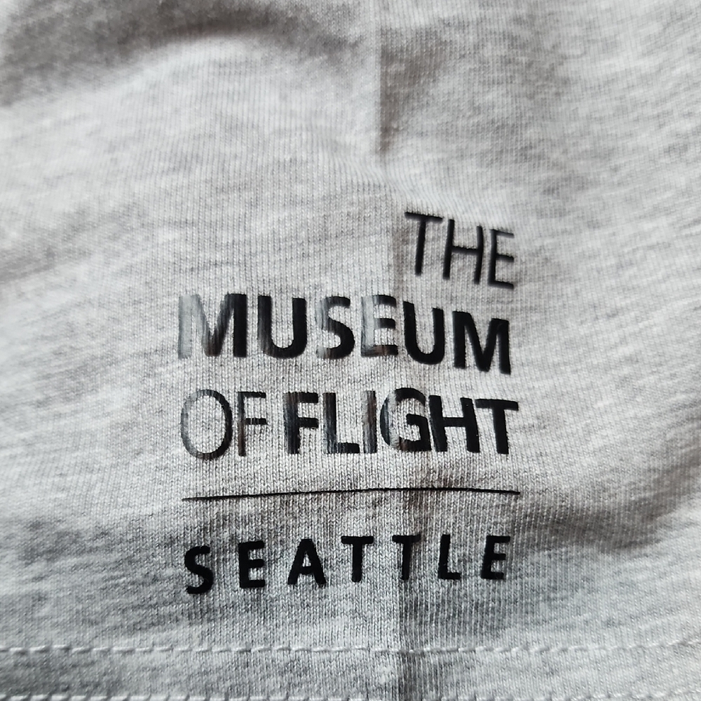 AUTHENTIC TEE SHIRT COMPANY | Blackbird M-21 Grey Youth Cotton Graphic Tee | L - Picture 3 of 6